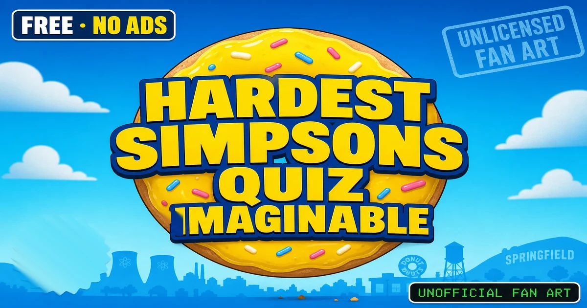 Hardest Simpsons Quiz Imaginable, unofficial Springfield fan art